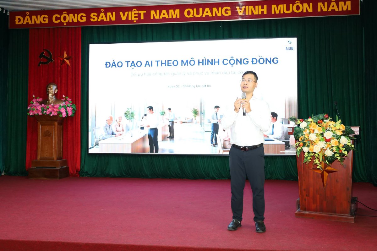 Lớp tập huấn đào tạo AI ở Thái Bình
